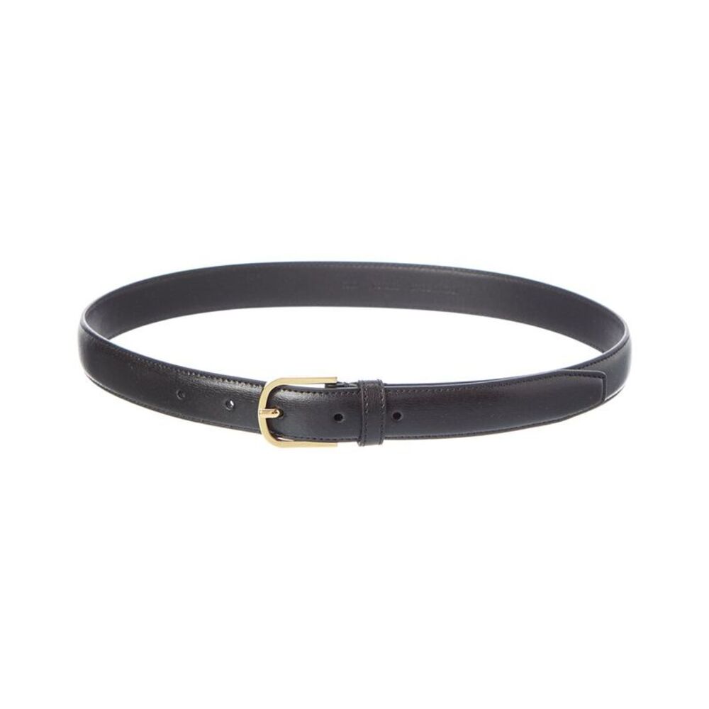 Toteme Leather Belt, Black
